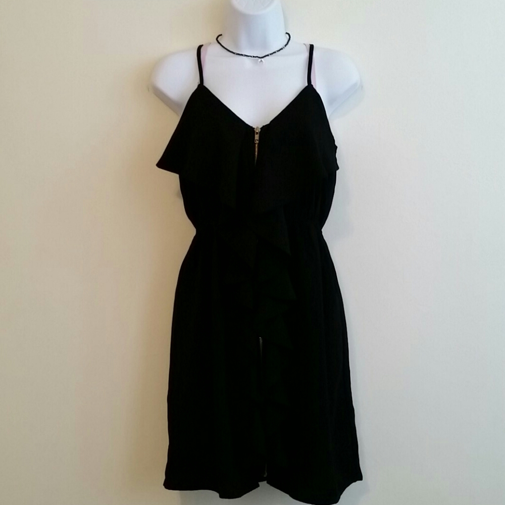Zipper Ruffle Dress